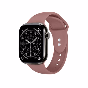 Crong Liquid Apple Watch -ranneke, 38/40/41/42 mm, puuterinroosa
