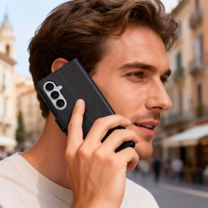 Tech-Protect Wallet Suojakuori Samsung Galaxy A57 5G:lle - musta