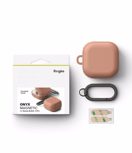 Ringke Onyx Magnetic suojakuori Samsung Galaxy Buds 4 / 4 Pro:lle pinkki