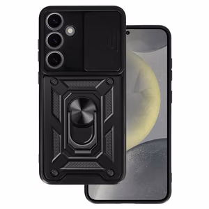 Slide Camera Armor Case for Samsung Galaxy S24 Plus Black