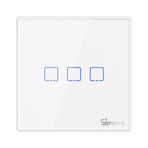 Älykkäs langaton seinäkytkin Sonoff T2EU3C-RF 433MHz (3-kanavainen)