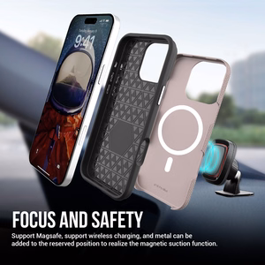 Perfectionists Triangle Mag Case iPhone 13 Pro rose gold