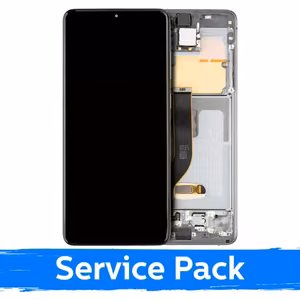 LCD Display Compatible Samsung G985 (G986) S20 Plus with Frame / Cosmic Grey / (Service Pack) +INCLUDING BATTERY