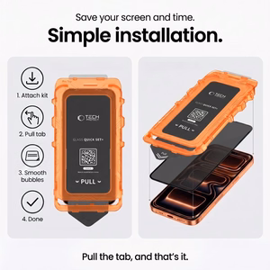 Tech-Protect Quick Set Spy+ 2 kpl yksityisyyttä suojaavia suojalaseja mallille iPhone 18 Pro