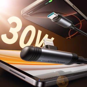Joyroom S-A56 EnjoyX Series 90° USB-C - Lightning kaapeli 30W 1.2m - musta