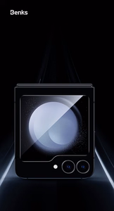 Benks Warrior HD karkaistu lasi Samsung Galaxy Z Flip 6:lle, musta