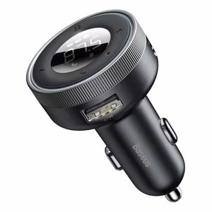 Auton laturi + FM-lähetin BASEUS (CCLH-01) (2xUSB bluetooth 3.4A) musta