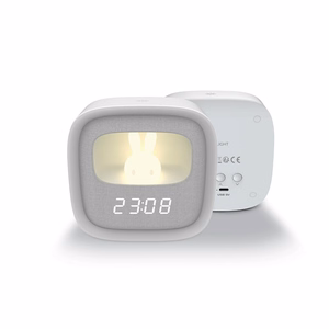 Herätyskello LED puputu yövalolla PURE FNL-06 AURORA valkoinen neliö Forever Light