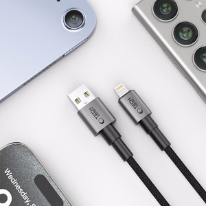 Tech-Protect UltraBoost DNA USB-A / Lightning kaapeli 15W/2.4A 100 cm - harmaa