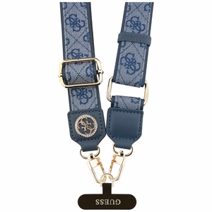 GUESS yleishihna GUUCNP4DGMB (4G PU -hihna, kiinnitin, Strass-metallilogo) sininen