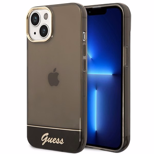 Guess GUHCP14MHGCOK iPhone 14 Plus 6.7 "musta / musta kovakotelo läpikuultava
