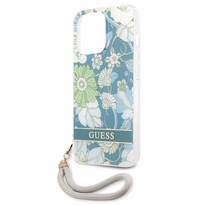 Guess GUHCP13XHFLSN iPhone 13 Pro Max 6.7" vihreä/vihreä kovakotelo Kukkahihna