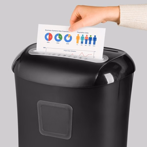 REBEL document, card and CD shredder with 21 L bin