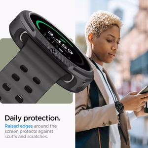 Spigen Liquid Air Suojakuori Samsung Galaxy Watch 8 Classic 46mm:lle - Musta
