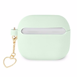 Guess GUA3LSCHSN AirPods 3 suojakuori vihreä/vihreä Silikoni Charm Sydänmallisto