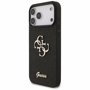Guess Fixed Glitter Big 4G suojakuori iPhone 17 Pro Max - musta