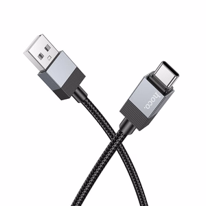 Kaapeli USB-A - USB-C Hoco 3A 1 m X110 musta