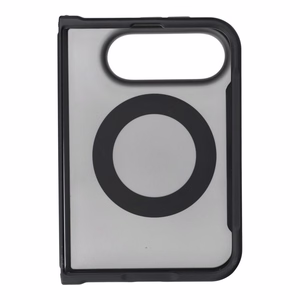 Musta Forcell F-Protect 4sD-i Smoke Hybrid Kickstand Premium suojakuori iPhone Duo -puhelimelle, MagSafe-yhteensopiva