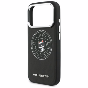 Karl Lagerfeld Point & Choupette Sketch MagSafe Suojakuori iPhone 17 Prolle - Musta