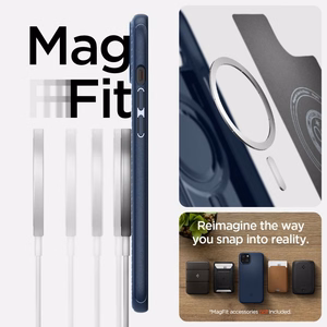 Spigen Mag Armor MagSafe yhteensopiva Suojakuori iPhone 15 Plus:lle - matta musta