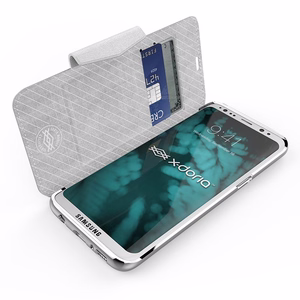 X-Doria Engage Folio lompakkokotelo Samsung Galaxy S8+ -laitteelle, valkoinen