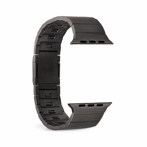 Puro TITAN ruostumattomasta teräksestä valmistettu Apple Watch -ranneke 42/44/45/49mm - musta