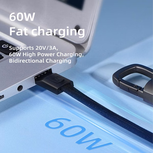 Tech-Protect Ultraboost DNA avaimenperällinen kaapeli USB-C PD 60W / 3A - harmaa