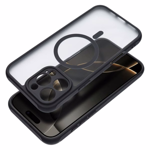 Suojakuori iPhone 16 PRO MAX:lle Full Matte Mag Cover yhteensopiva MagSafe musta