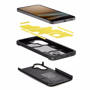 Spigen Tough Armor -suojakuori Samsung A37 5G:lle musta