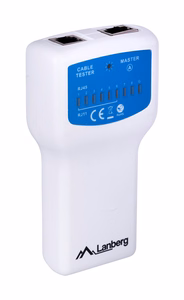 Lanberg NT-0402 verkkokaapelitesteri PoE-testeri sininen, valkoinen