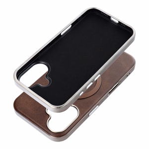 Gentleman Mag Cover Suojakuori iPhone 17 AIR:lle MagSafe-yhteensopiva ruskea