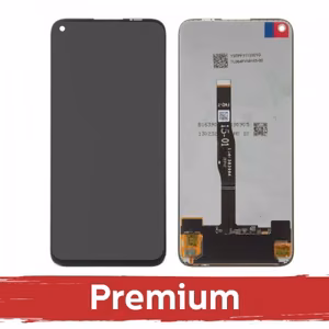 LCD-näyttö yhteensopiva Huawei P40 Lite / Nova 6 SE / Nova 5i musta OEM