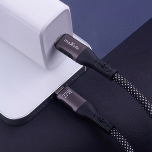 Maxlife MXUC-11 magnetic cable USB-C - Lightning 1,0 m 27W black nylon