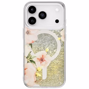 Uniq Coehl Fleurette Magneettinen lataussuojakuori iPhone 17 Pro:lle - läpinäkyvä