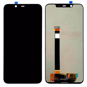 LCD-näyttö yhteensopiva Nokia 7.1 Plus musta HQ