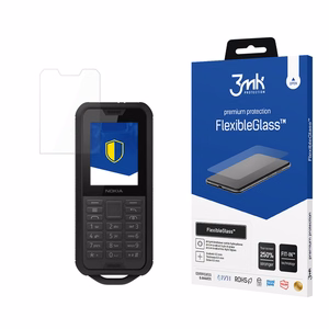Nokia 800 Tough – 3mk FlexibleGlass puhelimen näytönsuoja