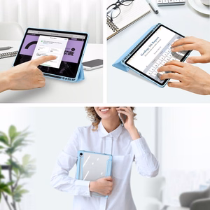 Dux Ducis Toby Suojakuori Samsung X520/X526 Tab S10 FE/X710/X716 Tab S9/X510/X516 Tab S9 FE:lle - sininen