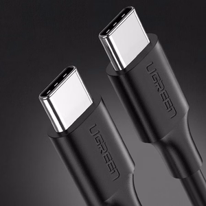 Ugreen US286 USB-C - USB-C PD QC 3A 480Mb/s -kaapeli 2m - musta
