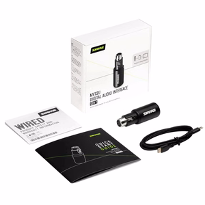 Shure MVX2U Gen 2 – digitaalinen ääniliitäntä