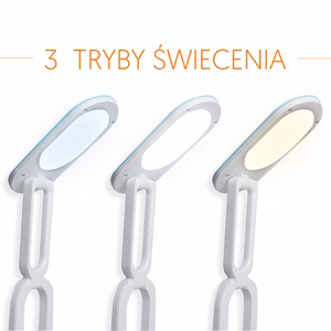 Taitettava LED-pöytälamppu 10W, 3000/4500/6000K, 1200mAh, sininen, LTC