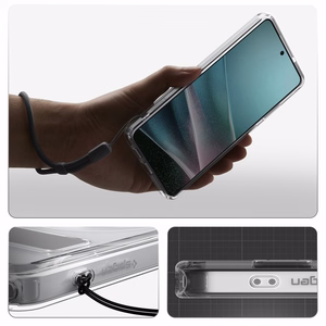 Spigen Ultra Hybrid S Mag MagSafe Suojakuori Samsung Galaxy S26 Ultra:lle - läpinäkyvä ja valkoinen