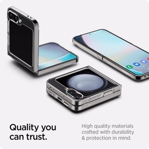 Spigen AirSkin case for Samsung Galaxy Z Flip6 / Z Flip7 FE, crystal clear