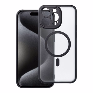 Puhelimen kuori – täysmatta magneettinen kuori, MagSafe-yhteensopiva IPHONE 15 Pro Max, musta