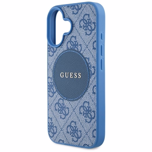 Guess 4G Circle Classic Logo MagSafe Suojakuori iPhone 16:lle - sininen