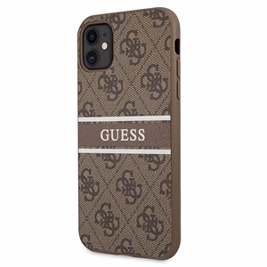 Guess 4G Stripe suojakuori iPhone 11 / Xr 6.1":lle - ruskea