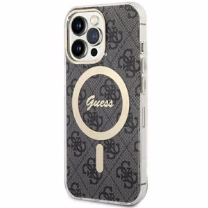 Guess GUHMP13LH4STK iPhone 13 Pro / 13 6.1" musta/musta hardcase 4G MagSafe