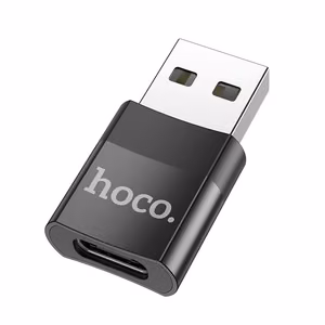 Hoco UA17 USB-A to Type-C adapter black