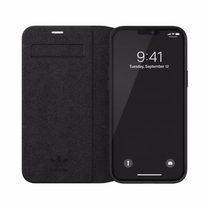 Adidas OR Booklet Case BASIC iPhone 12 Pro Maxille - musta ja valkoinen