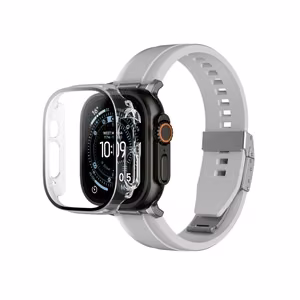 AmazingThing Radix Glass Näytönsuoja suojakuorella Apple Watch Ultra 3 49mm:lle - kirkas