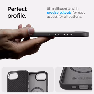 Spigen Enzo Aramid MagSafe Suojakuori iPhone 16e / 17e:lle - Musta